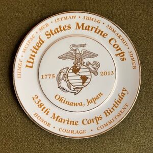 238th United States Marine Corps Birthday In Okinawa Japan Decorative Plate